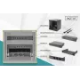 DIGITUS bundle di rete 10in - armadio 6HE nero ripiano PDU switch 8 porte patch panel CAT6