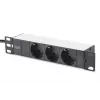 DIGITUS bundle di rete 10in - armadio 6HE nero ripiano PDU switch 8 porte patch panel CAT6