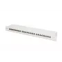 Patch panel DIGITUS DN-91624S-EA da 19 pollici, CAT6A classe EA, schermato, 24 porte RJ45, LSA, 1U, grigio chiaro RAL 7035