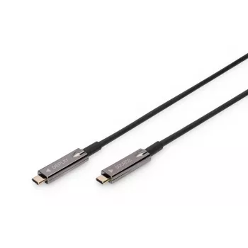 DIGITUS cavo in fibra ottica ibrido AOC USB Type-C su USB Type-C 4K@60Hz USB 3.1 Gen 1, 20 m