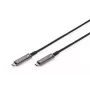 DIGITUS cavo in fibra ottica ibrido AOC USB Type-C su USB Type-C 4K@60Hz USB 3.1 Gen 1, 20 m