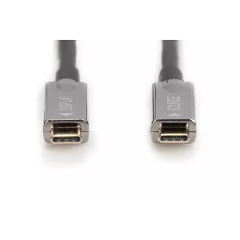 DIGITUS cavo in fibra ottica ibrido AOC USB Type-C su USB Type-C 4K@60Hz USB 3.1 Gen 1, 20 m