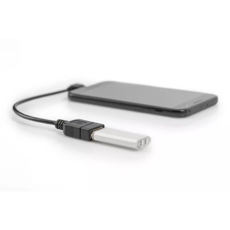 DIGITUS cavo adattatore USB 2.0, OTG, Type Micro B - A M/F, 15 cm, conforme USB 2.0, ad angolo retto, nero