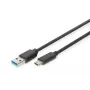 DIGITUS cavo di collegamento USB Type-C, Type C su A M/M, 1m SuperSpeed nero