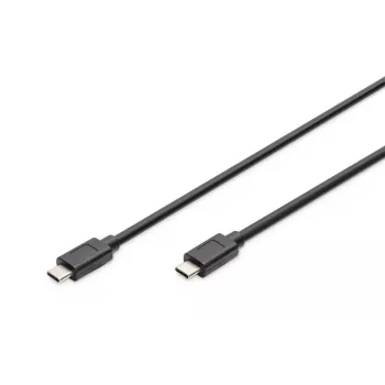 DIGITUS cavo di collegamento USB Type-C, type C to C M/M, 1m Gen2 nero (AK-300139-010-S)