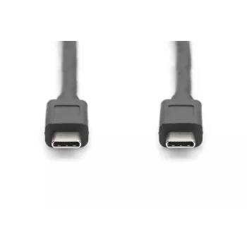 DIGITUS cavo di collegamento USB Type-C, type C to C M/M, 1m Gen2 nero (AK-300139-010-S)