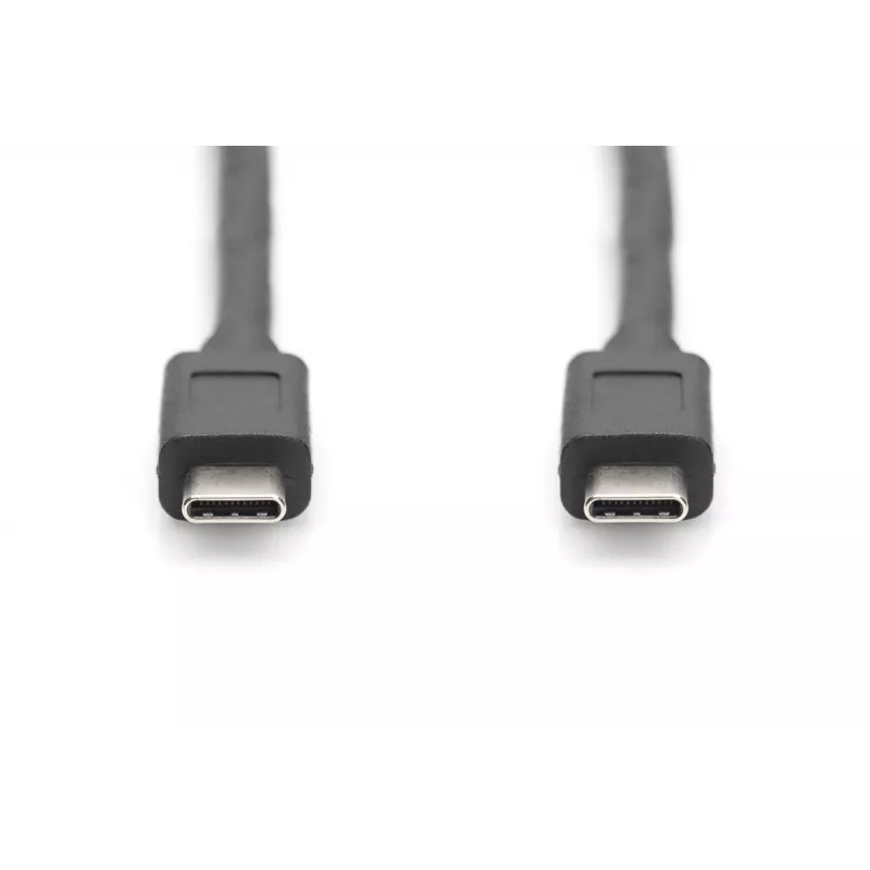 DIGITUS cavo di collegamento USB Type-C, type C to C M/M, 1m Gen2 nero (AK-300139-010-S)
