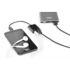 DIGITUS cavo splitter USB Type-C, tipo C – 3,5 mm + tipo C M/F/F, 20 cm nero