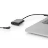 DIGITUS cavo splitter USB Type-C, tipo C – 3,5 mm + tipo C M/F/F, 20 cm nero
