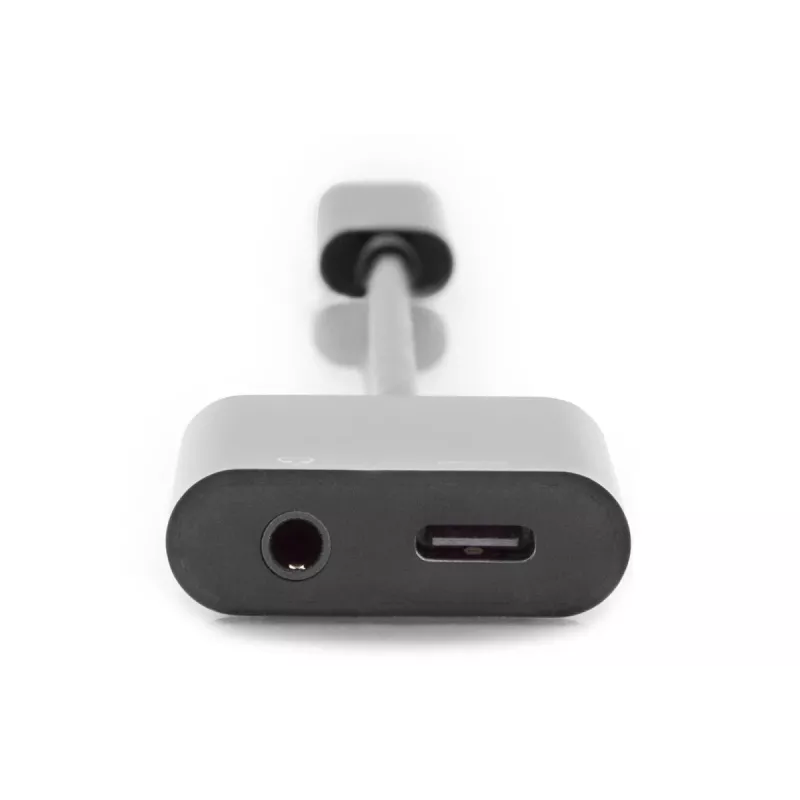 DIGITUS cavo splitter USB Type-C, tipo C – 3,5 mm + tipo C M/F/F, 20 cm nero