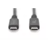 DIGITUS cavo di collegamento USB 4.0 Type-C su Type-C risoluzione max. 8K 30Hz PD3.0 40Gbit/s 1m