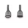 DIGITUS cavo prolunga USB-C/M su USB-C/W PD60W Gen1 USB3.0 1m 4K@60Hz