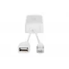 DIGITUS splitter PoE Gigabit USB-A USB TYPE A Female