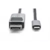 DIGITUS cavo adattatore USB Type C to DP 8Ka30Hz. HBR3 alloggiamento in alluminio nero 1m