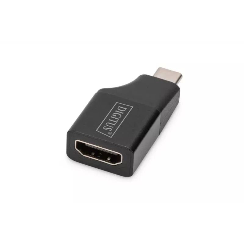 Digitus adattatore USB 4K USB-C su HDMI-A nero alluminio