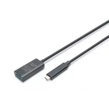 DIGITUS cavo prolunga USB-C attivo – 10G USB 3.2 Gen2 USB-C – USB-A (M/F) – 5 m
