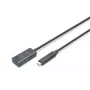 DIGITUS cavo prolunga USB-C attivo – 10G USB 3.2 Gen2 USB-C – USB-A (M/F) – 5 m