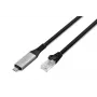 DIGITUS Cavo Ethernet USB-C 3.2 Gen1 - RJ45 - CAT6a S/FTP nero - 15 m