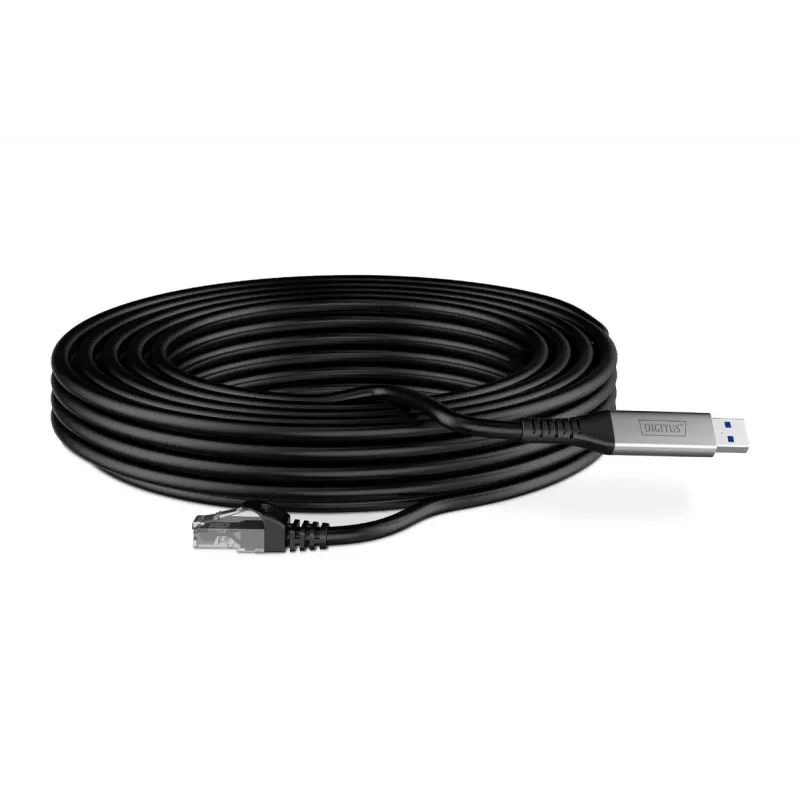 DIGITUS Cavo Ethernet USB 3.2 Gen1 - RJ45 - CAT6a S/FTP nero - 10 m