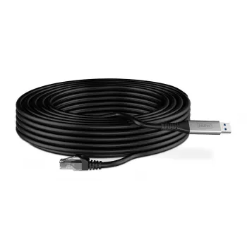 DIGITUS Cavo Ethernet USB 3.2 Gen1 - RJ45 - CAT6a S/FTP nero - 15 m