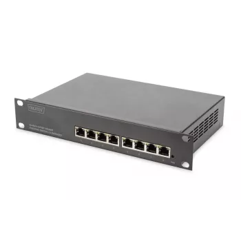 DIGITUS Switch Gigabit Ethernet L2 Managed 8 porte, 10 pollici