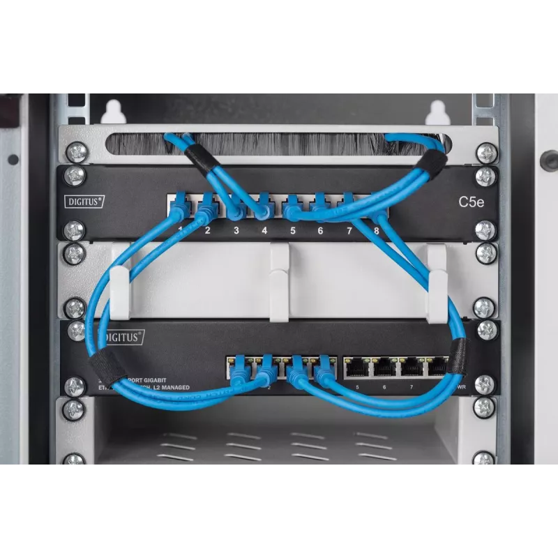 DIGITUS Switch Gigabit Ethernet L2 Managed 8 porte, 10 pollici