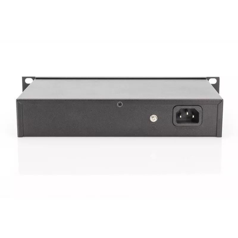 DIGITUS Switch Gigabit Ethernet PoE L2 Managed 8 porte PoE, 10 pollici, budget PoE 80W
