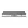 DIGITUS Switch Fast Ethernet PoE 16 porte PoE + 2 Combo, budget PoE 250 W