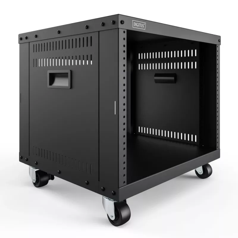 DIGITUS Rack AVS 8U 420x507x460mm fori filettati ruote nero