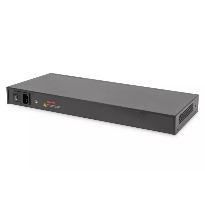 DIGITUS Switch Gigabit Ethernet con iniettore PoE 24 porte L2 Managed 2 SFP Uplink