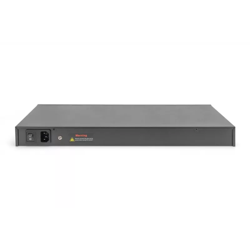 DIGITUS Switch Gigabit Ethernet con iniettore PoE 24 porte L2 Managed 2 SFP Uplink