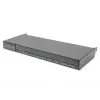 Console KVM LCD Full HD modulare DIGITUS DS-72221-2GE da 19 pollici (48,3 cm), KVM VGA a 8 porte, touchpad, tastiera tedesca