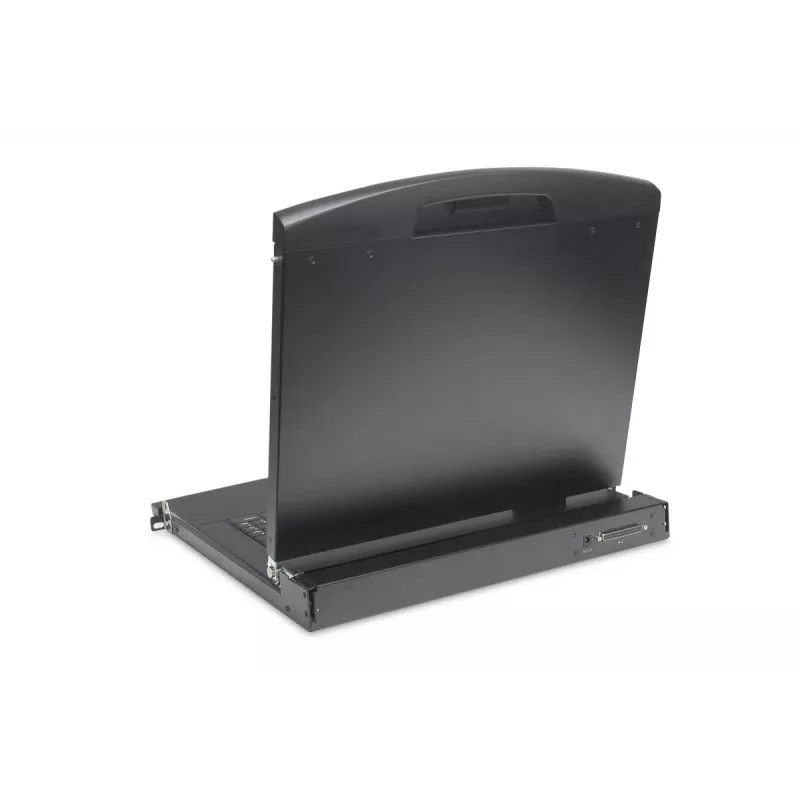 Console KVM LCD Full HD modulare DIGITUS DS-72221-2GE da 19 pollici (48,3 cm), KVM VGA a 8 porte, touchpad, tastiera tedesca