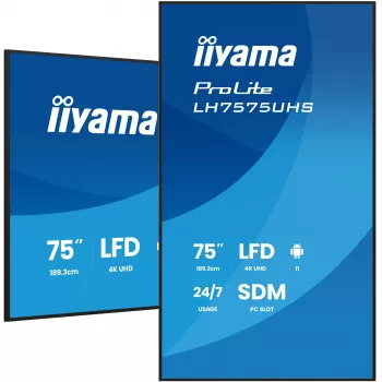 iiyama LH7575UHS-B2AG Signage Display schermo piatto digital signage 190,5 cm (75