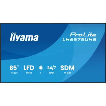 iiyama LH6575UHS-B2AG Signage Display schermo piatto digital signage 163,8 cm (64,5
