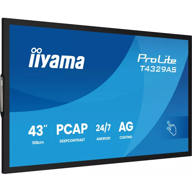 iiyama T4329AS-B1AG Monitor per computer 108 cm (42,5 inch) 3840 x 2160 pixel 4K Ultra HD LED touchscreen nero
