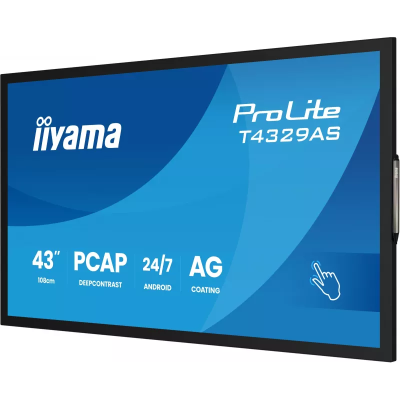 iiyama T4329AS-B1AG Monitor per computer 108 cm (42,5 inch) 3840 x 2160 pixel 4K Ultra HD LED touchscreen nero