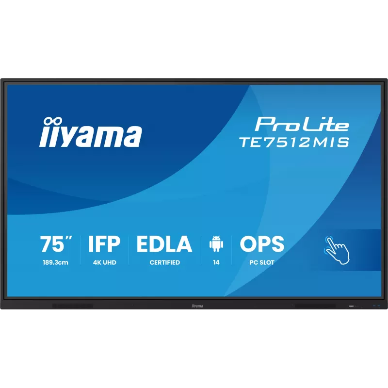iiyama TE7512MIS-B4AG Signage Display Kiosk-Design 190,5 cm (75