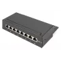 DIGITUS Patch Panel CAT6 8 porte schermato nero