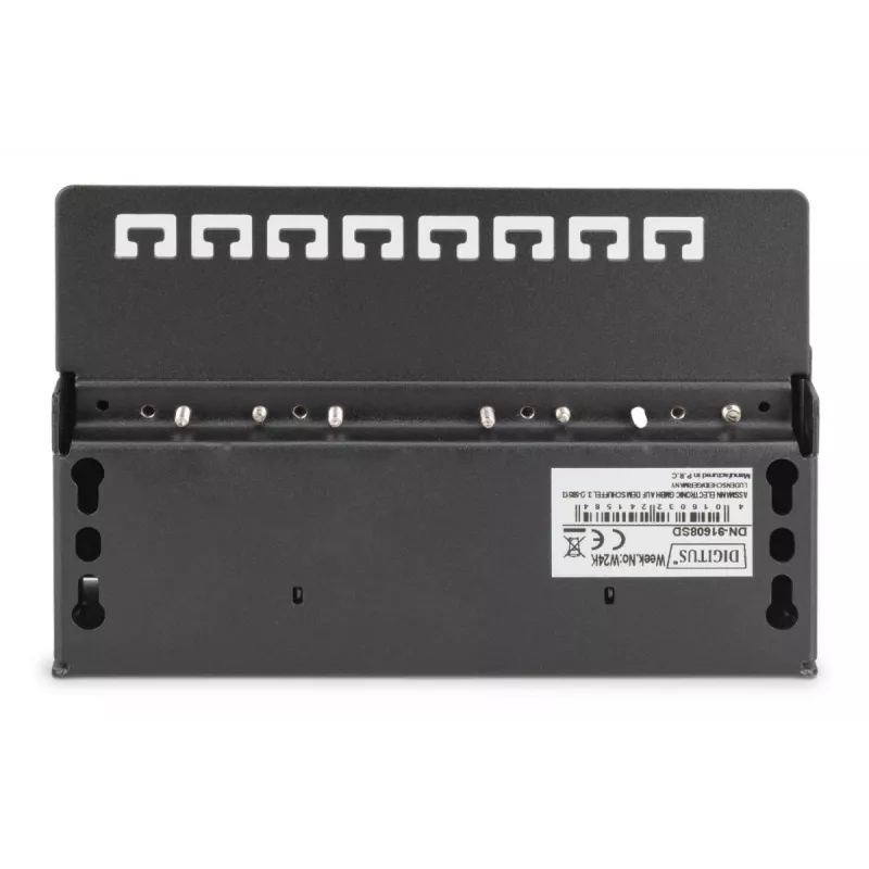 DIGITUS Patch Panel CAT6 8 porte schermato nero