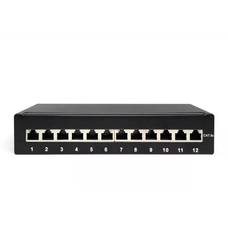 Patch Panel Digitus Desktop CAT 6A classe EA schermato nero