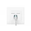 DIGITUS presa di rete CAT6A classe EA, schermata 1x RJ45, LSA, bianco puro, da incasso, 8 direzioni