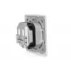 DIGITUS presa di rete CAT6A classe EA, schermata 2x RJ45, LSA, bianco puro, da incasso, 8 direzioni