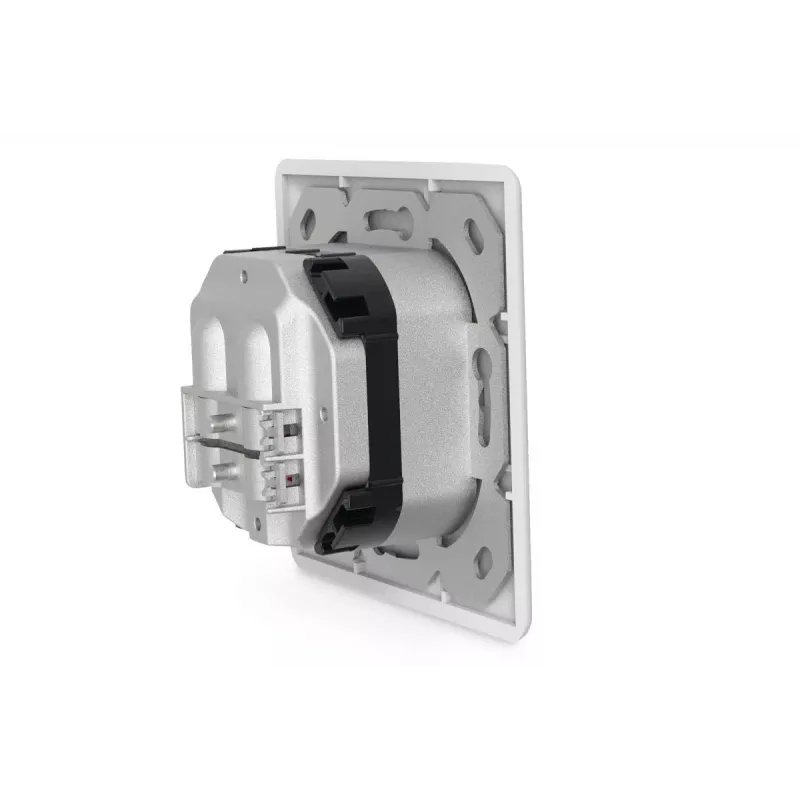 DIGITUS presa di rete CAT6A classe EA, schermata 2x RJ45, LSA, bianco puro, da incasso, 8 direzioni