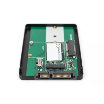 DIGITUS case HDD 2,5 pollici SATA – M.2 o mSATA SATA 3 6 Gbit/s, velocità di scrittura fino a 520 MB/s