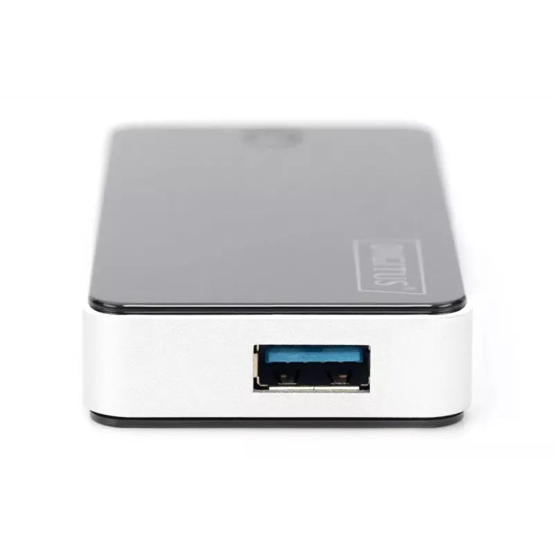 DIGITUS hub USB 4 porte USB 3.0 esterno nero laccato