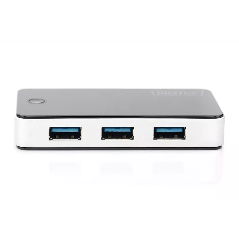 DIGITUS hub USB 4 porte USB 3.0 esterno nero laccato
