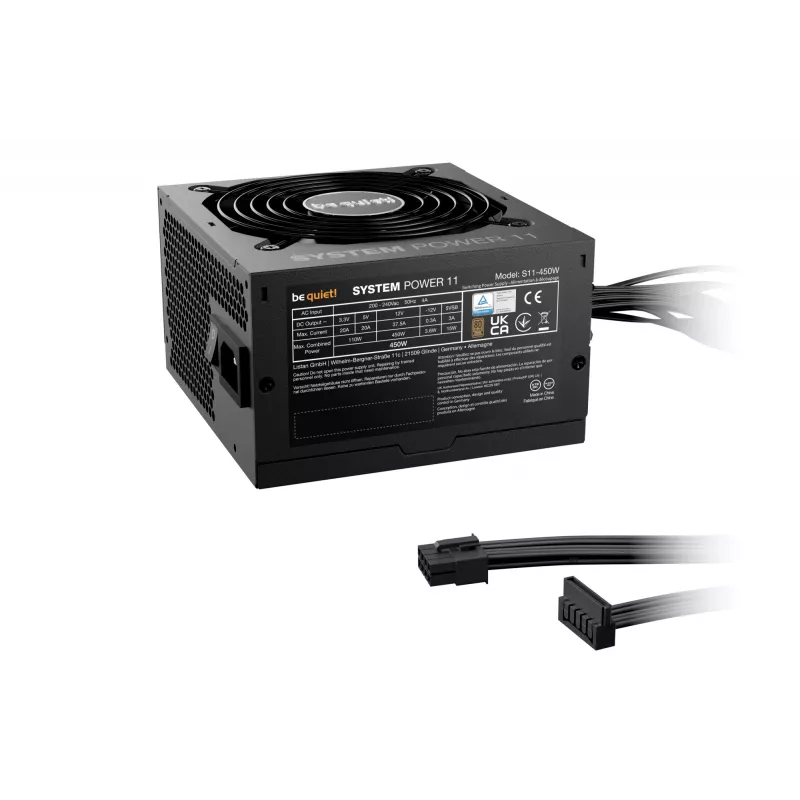 be quiet System Power 11 450W alimentatore 20+4 Pin ATX ATX nero