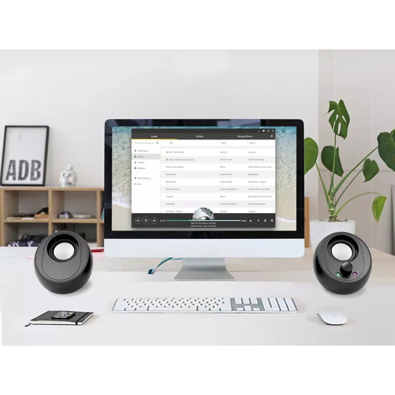 Conceptronic BJORN altoparlanti per computer 2.0 canali con Bluetooth, 10 W
