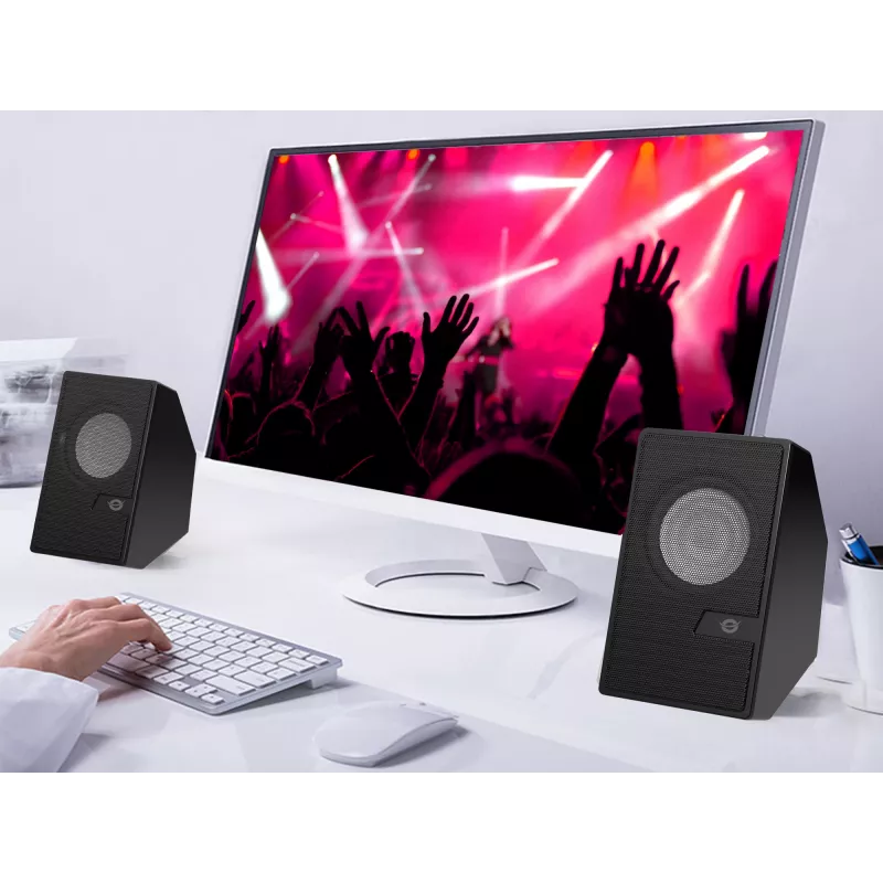 Conceptronic BJORN altoparlanti per computer 2.0 canali con Bluetooth, 6 W